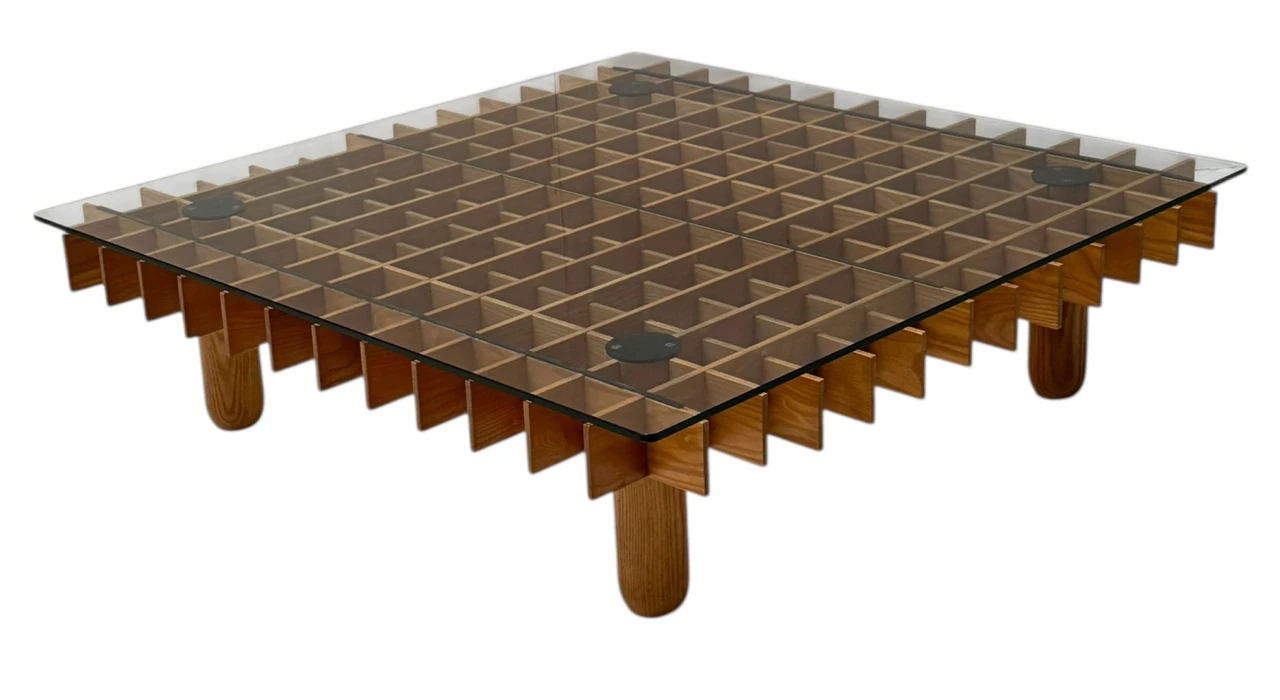 XL Kyoto Graphic Coffee Table by Gianfranco Frattini for Ghianda / Knoll, 1974